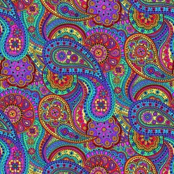 108" Wideback Paisley - MULTI