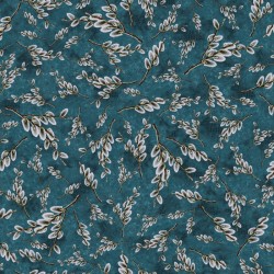 108" Wideback - PW Floral - TEAL