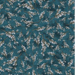 108" Wideback - PW Floral - TEAL