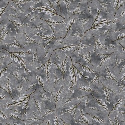 108" Wideback - PW Floral - GRAY