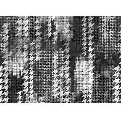 108" Wideback Textural Collage - BLACK