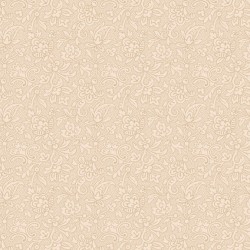 108" Wideback Stylized Floral- CREAM