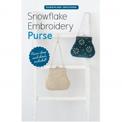 Kit - Snowflake Embroidery Purse