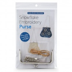 Kit - Snowflake Embroidery Purse