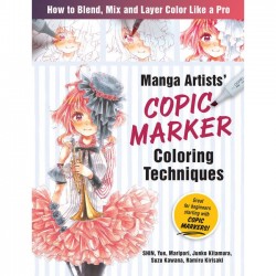 Book - Manga Artists Copic Marker Coloring Technique